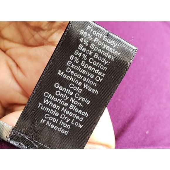 Ann Taylor Women Purple Floral Polyester Round Neck Sleeveless Top Blouse Medium - Picture 8 of 10